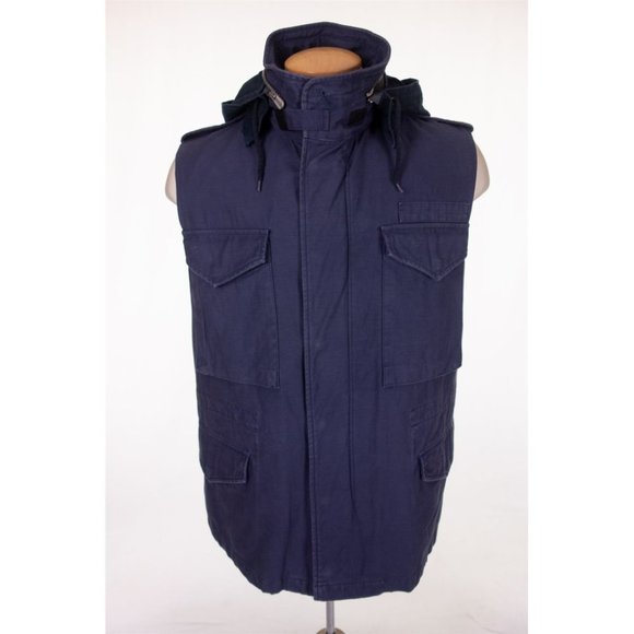 Golden Goose Other - GOLDEN GOOSE DELUXE GGBD Hooded Blue L Mens Parka Vest